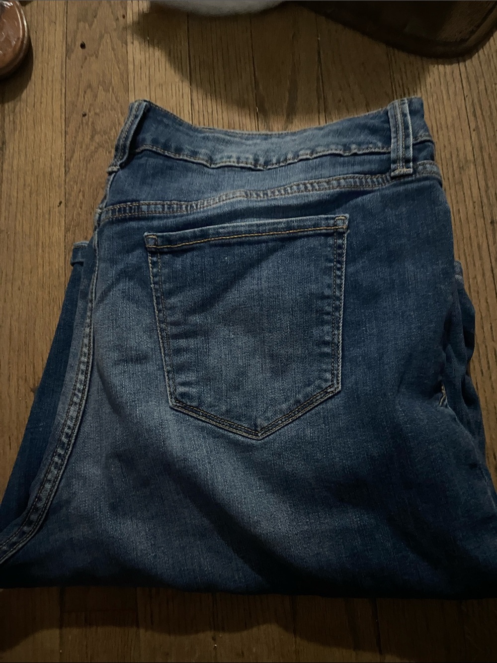 St. John's Bay Women's Dark Blue Denim Bermuda Shorts